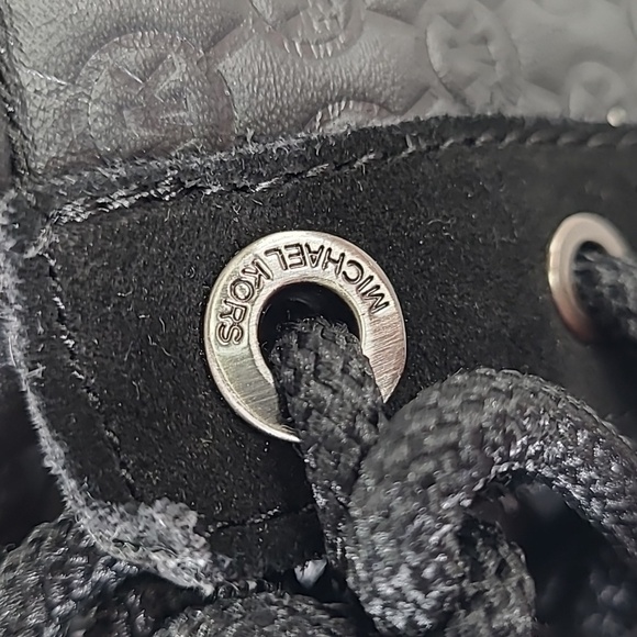 Michael Michael Kors Easton Lace Up Duck Boot - Black - Size 10 - Rain Leather - Picture 9 of 17